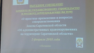 В Балаковском филиале РАНХиГС прошо заседание комитета Саратовской областной Думы по государственному строительству