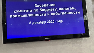 Заседание комитета по бюджету, налогам, промышленности и собственности