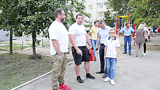 Открылась спортплощадка на улице Кавказской, д.д. 2,4