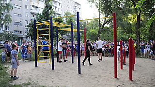 Открытие спортивной площадки по проспекту Энтузиастов №31А