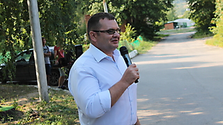 Открытие спортивной площадки в Корольковом саду