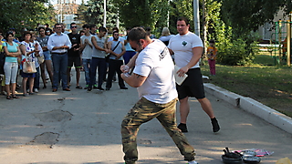 Открытие спортивной площадки в Корольковом саду